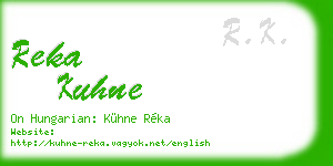 reka kuhne business card