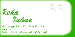 reka kuhne business card